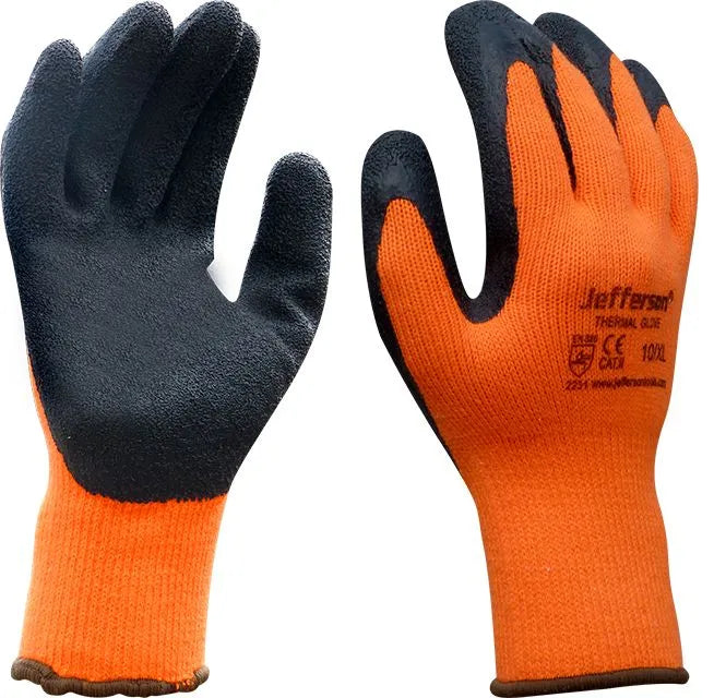 Jefferson Orange Thermal Gloves Large