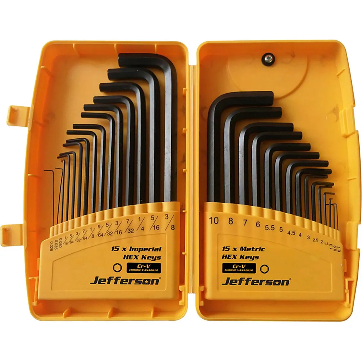 Jefferson 30 Piece Hex Key Set (Metric & Imperial)