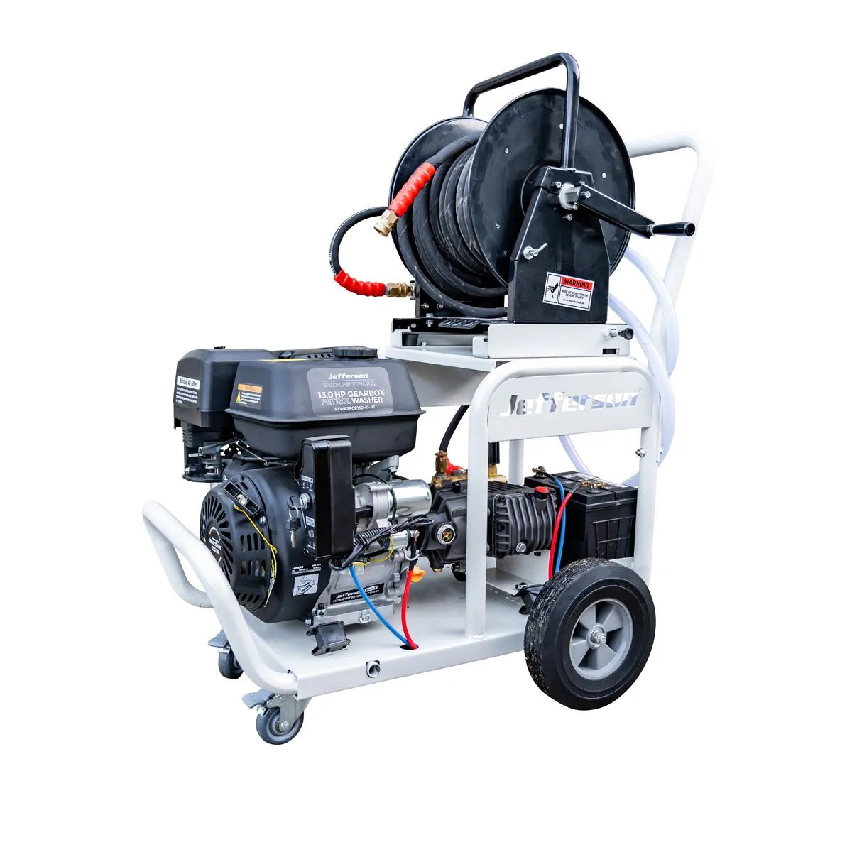 Jefferson 13HP Petrol Pressure Washer - 220 Bar, 21L/min | Gearbox Drive
