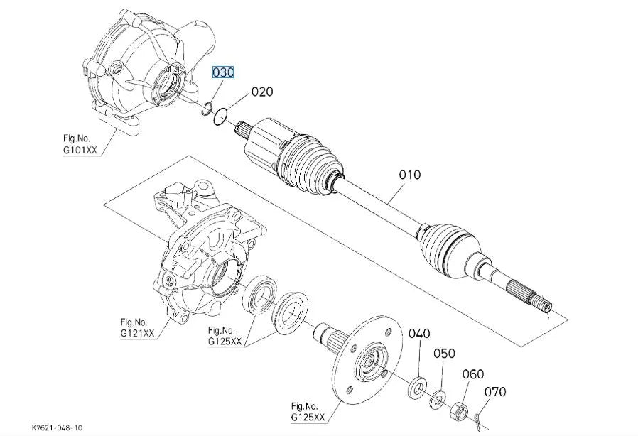 K7591‑15352 Kubota External Cir‑Clip | CIR CLIP, EXTERNAL