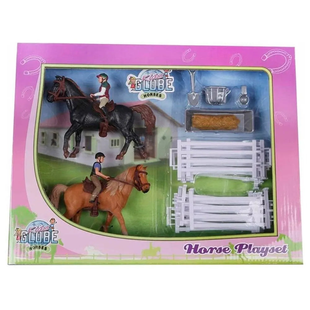 Kids Globe Horse Playset with 2 Horses