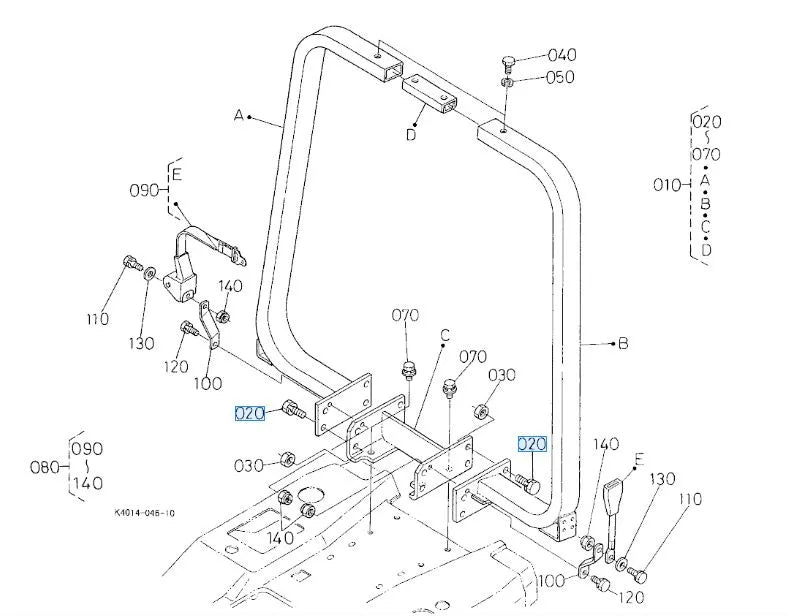 Kubota 01133-51235 SEMS Bolt - OEM Fastener for Hydraulic Pump, Steering, Drive Shaft & Frame