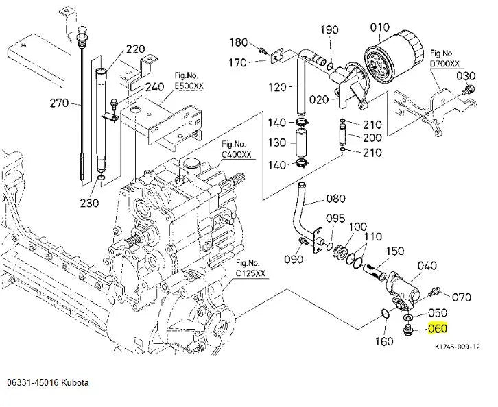 Kubota 06331-45016 Plug - Genuine OEM Hydraulic/Transmission Plug