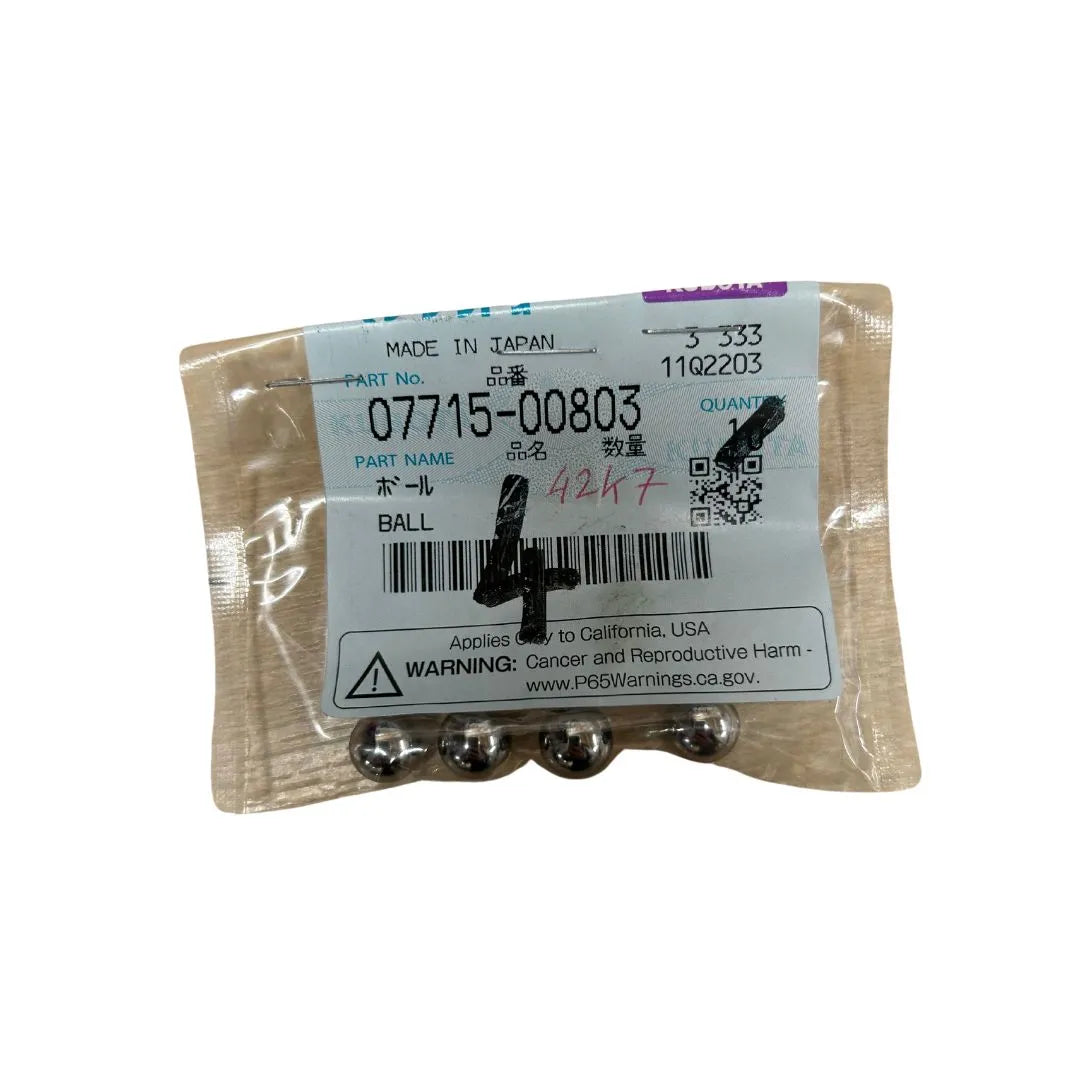 Kubota 07715-00803 Ball For Various Kubota Models