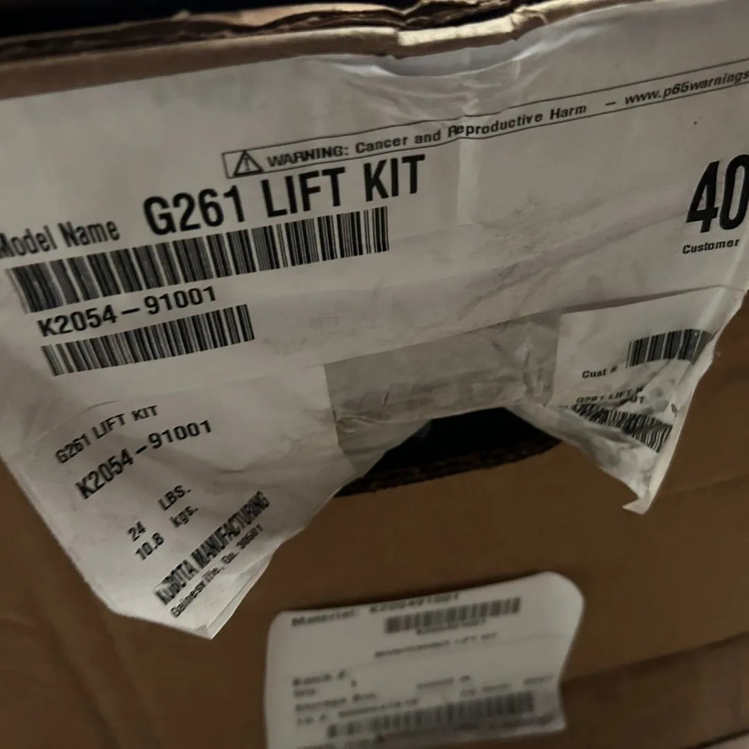 Kubota G261 Lift Kit