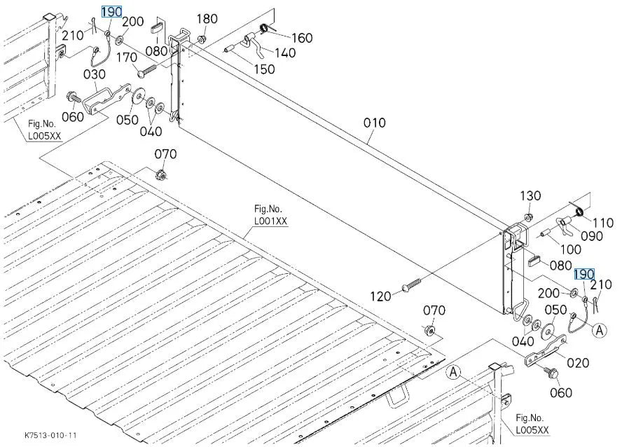 Kubota Wire K7591-58410 - Gate Wire for RTV Tailgate Support