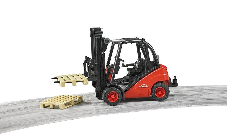 Bruder Linde H30D Forklift With Pallets