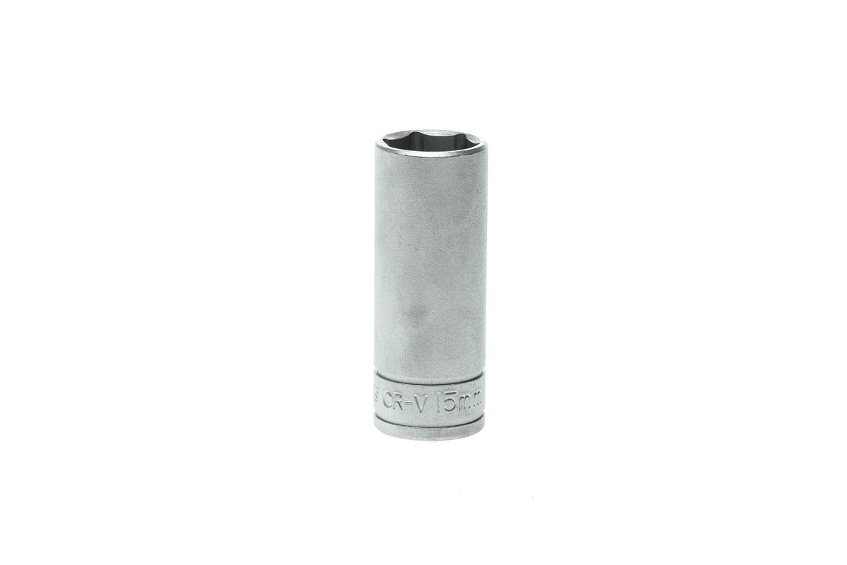 Teng Tools 3/8'' Drive, Metric, Deep, 6 Point, Sockets - 15mm