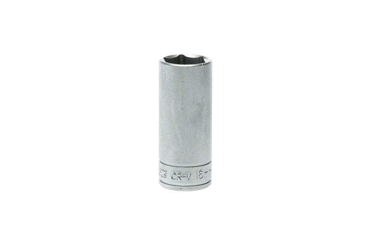 Teng Tools 3/8'' Drive, Metric, Deep, 6 Point, Sockets - 16mm
