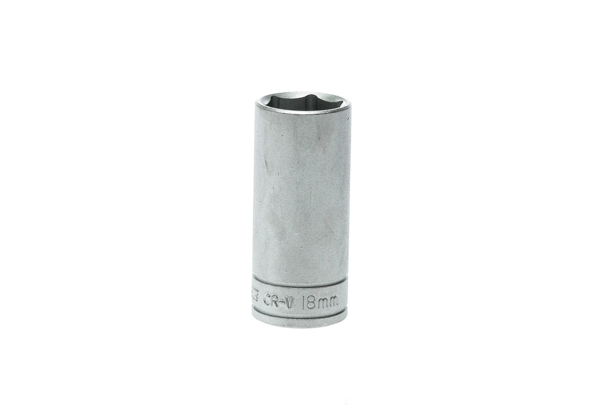 Teng Tools 3/8'' Drive, Metric, Deep, 6 Point, Sockets - 18mm