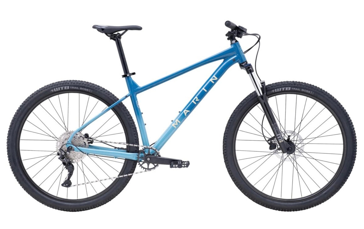 Marin Bobcat Trail 4 29'' 2025 MTB Bike Blue - Aluminum Hardtail with Shimano CUES & 120mm SR Suntour Fork