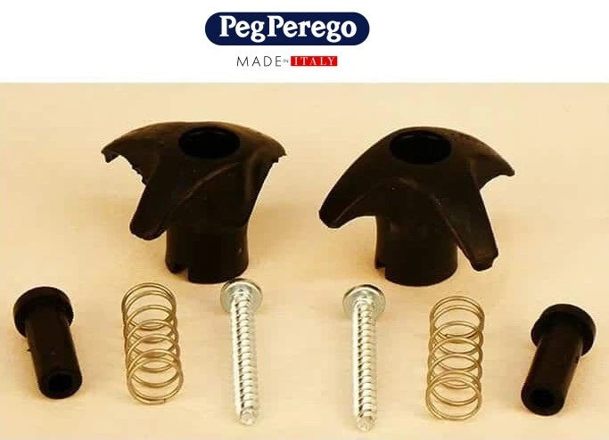 Peg Perego Black Hooks for Gaucho Bonnet - ASGI0024N Hood Clip for Rockin, Grande & Superpower