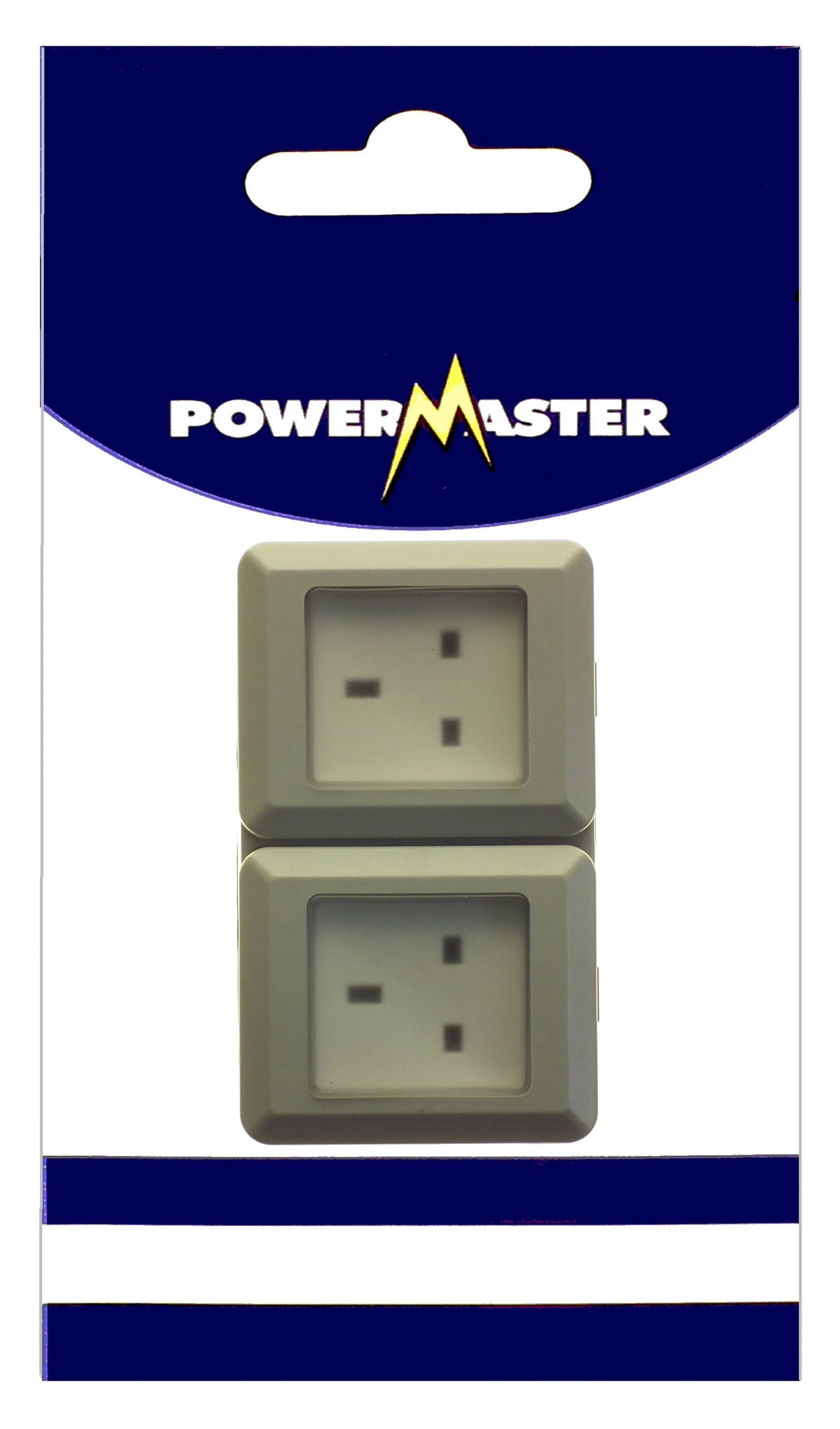 Powermaster 2 Gang Outdoor Damp Proof Socket - IP55 Rated