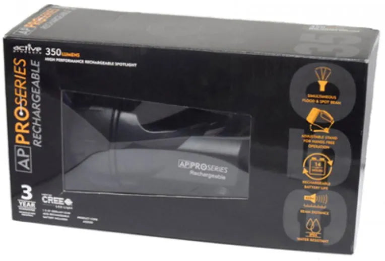 CREE Rechargeable Spotlight - 350 Lumens | 14-Hour Battery Life, 420m Beam, IPX4 Water Resistant