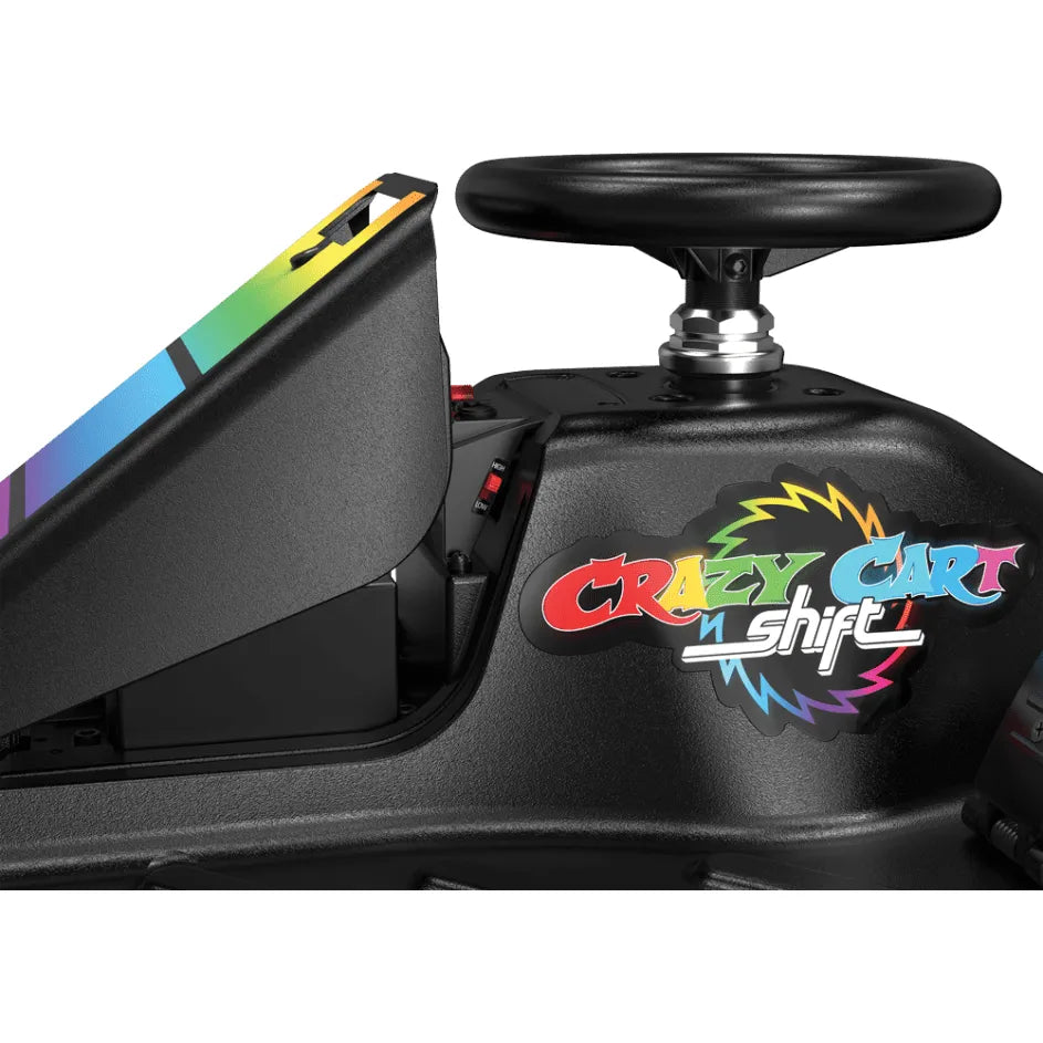 Razor Crazy Cart Shift Lightshow - Kids Drifting Go Kart with LED Lights & Speed Control