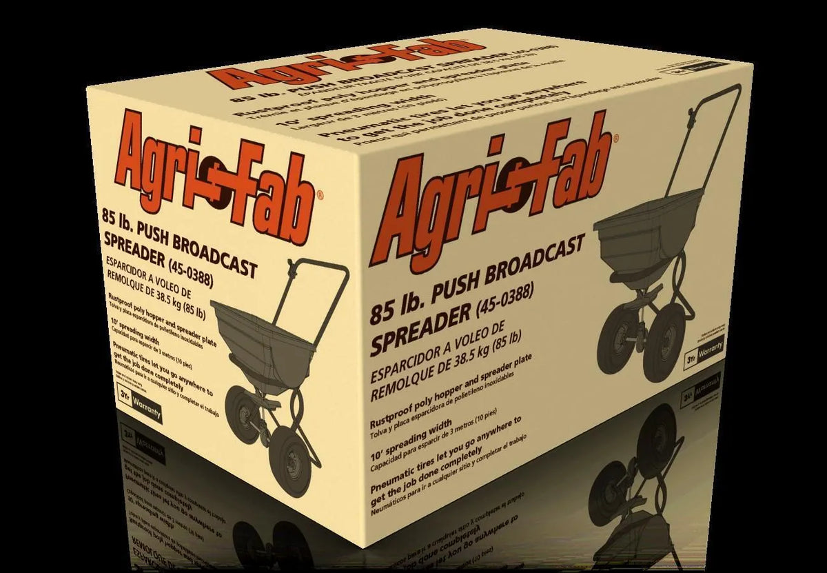 Agri-Fab 85 LB Push Broadcast Salt and Seed Spreader