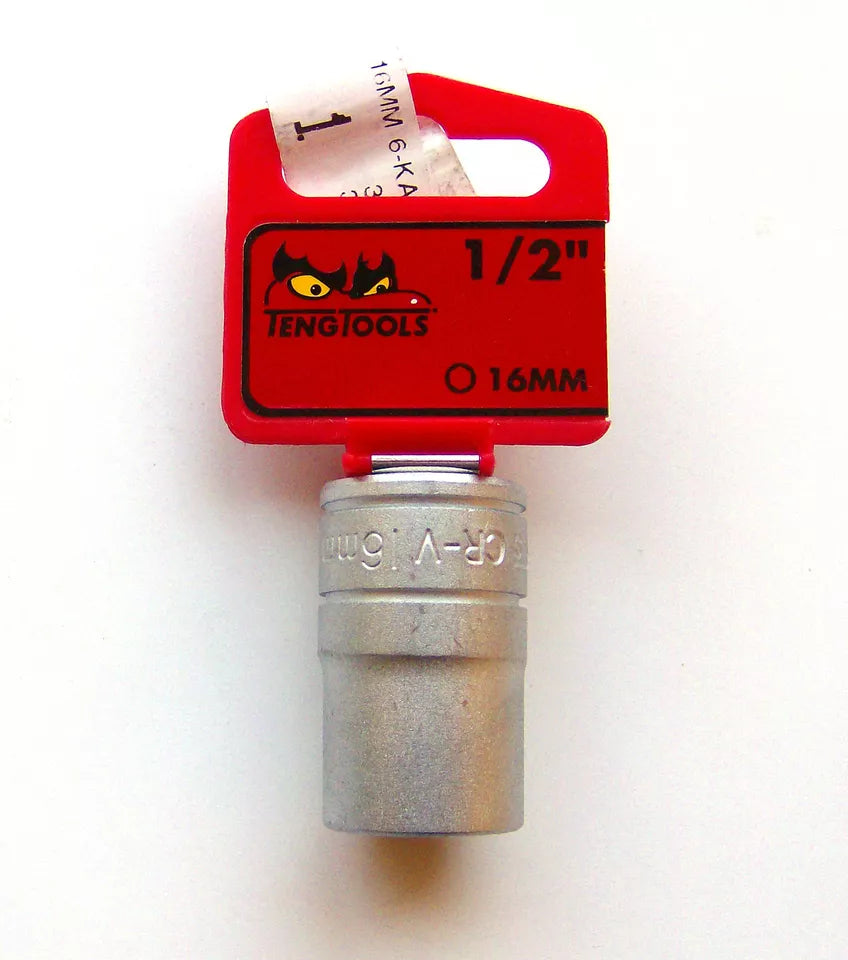 Teng Tools 1/2'' Drive Regular Metric Sockets - 16mm (6 Point)
