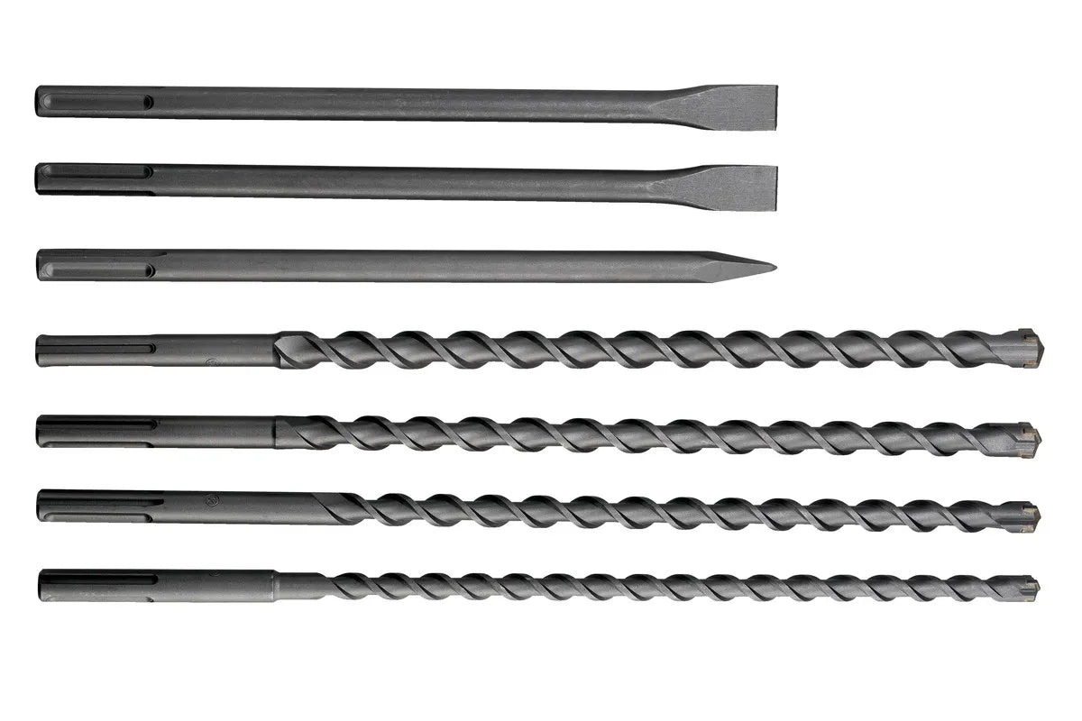 SDS-Max Drill Bit and Chisel Set 7 Piece Set