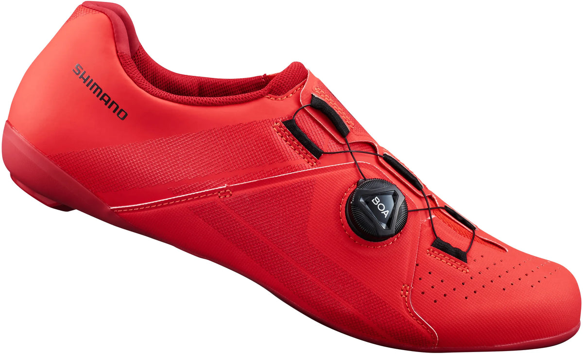 Shimano RC3 (RC300) Red Cycling Shoes - High-Performance Road Shoes with BOA Closure