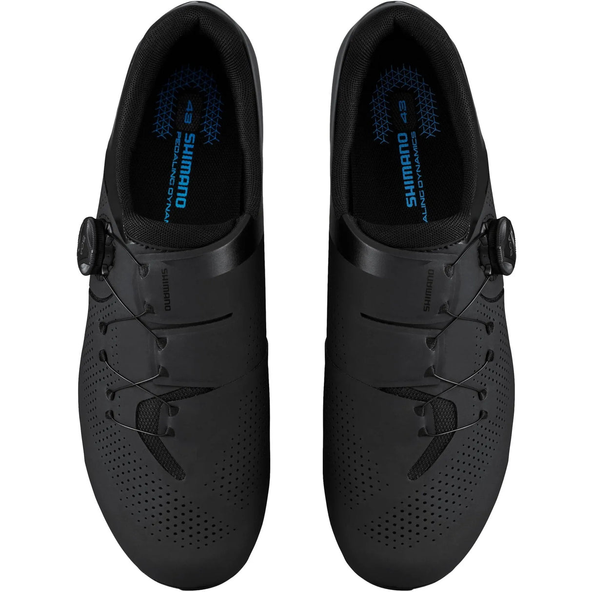 Shimano RC3 Wide Cycling Shoes - RC302 Road Shoes Black, Size 47