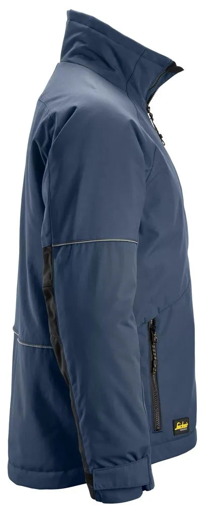 Snickers 1158 AllroundWork Navy/Black Winter Jacket Medium - Insulated & Water-Repellent Workwear