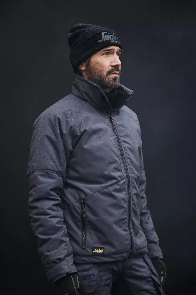 Snickers 1158 AllroundWork Navy/Black Winter Jacket Medium - Insulated & Water-Repellent Workwear
