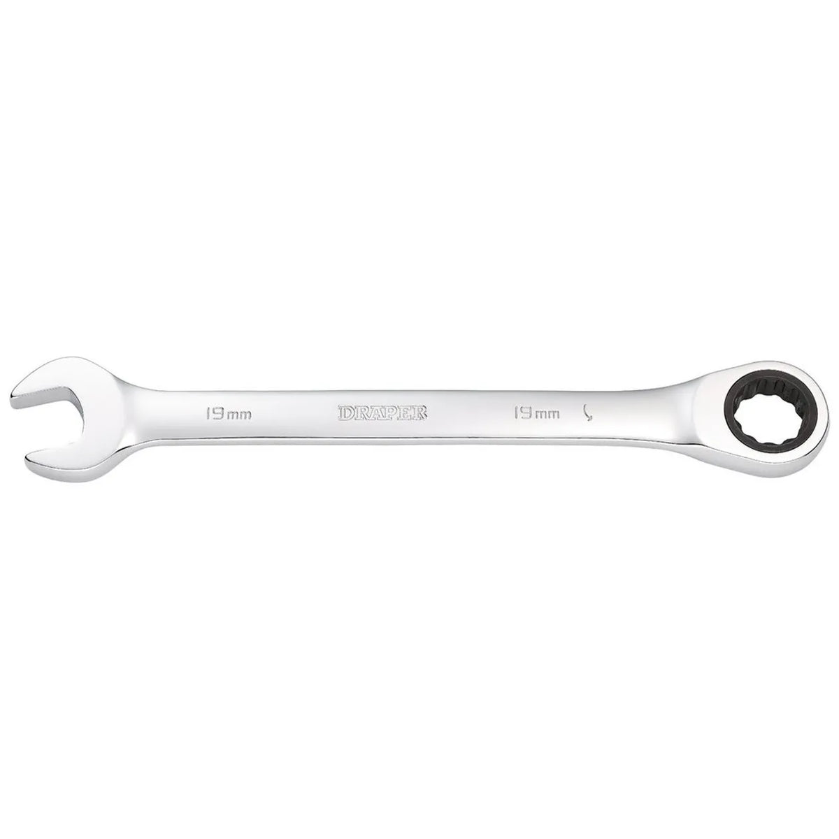 Draper Metric Ratcheting Combination Spanner, 19mm