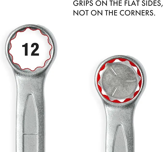 Teng Tools 600538 38 mm Combination Spanner - CrV Satin Finish