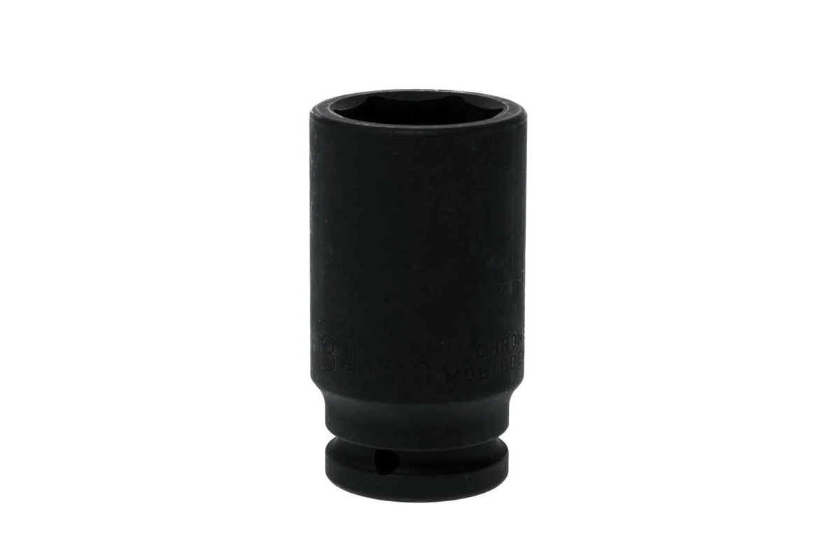 Teng Tools 940634-C 3/4" Drive 34mm Deep Impact Socket - 6-Point Metric, Chrome Molybdenum