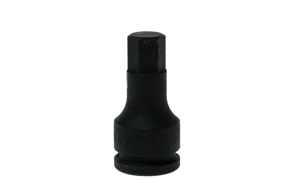 Teng Tools 941522-C 22mm 3/4" Drive Impact Hex Socket Bit - Chrome Molybdenum with Locking Pin