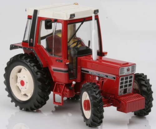 International 845 XL Red Fenders Model Tractor 1:32 Scale by Replicagri