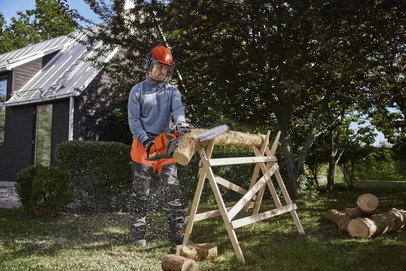 Husqvarna 240i chainsaw with battery and charger