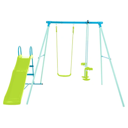 TP Metal Swing Slide & Glide – Multi-Activity Outdoor Set with 6ft Slide - 535