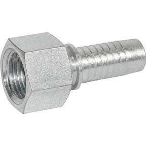 BSP Female 60 Degree Cone Fitting - 1/4" Hose x 3/8" BSP Zinc Passivated