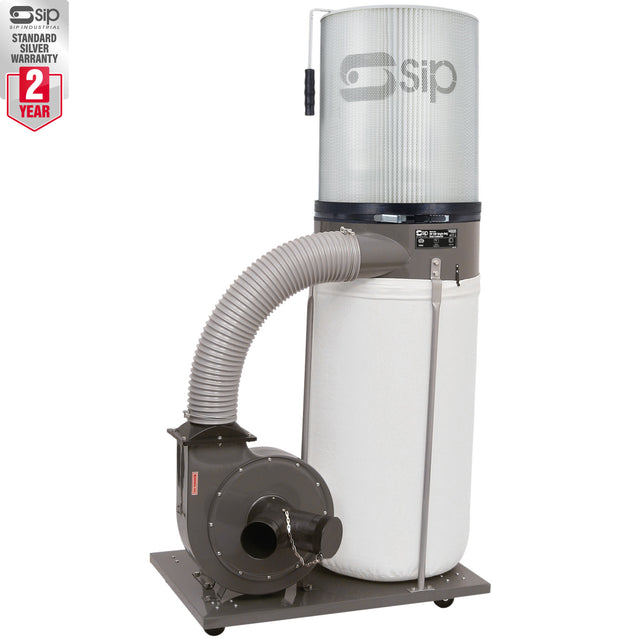 SIP 2HP Single Bag Dust Collector Package - 01992