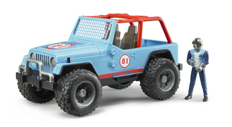Bruder Jeep Cross country Racer blue with driver