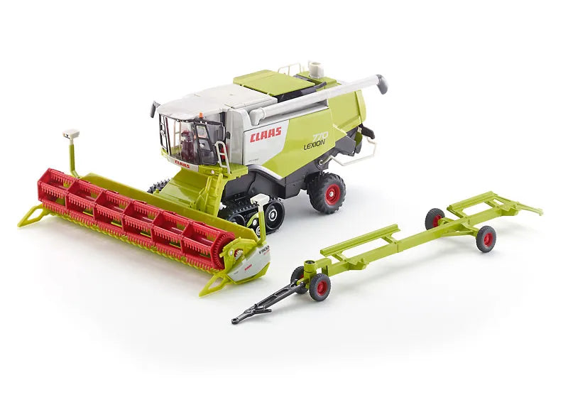 Siku Claas Lexion 770 on Tracks with Transport Trailer