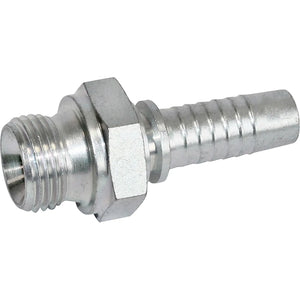 BSP Male Parallel 60 Degree Cone Fitting - 1/4" Hose x 3/8" BSP Zinc Passivated