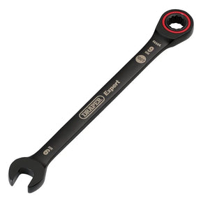 Draper Expert Hi-Torq Metric Ratchet Combination Spanner, 9mm, Black