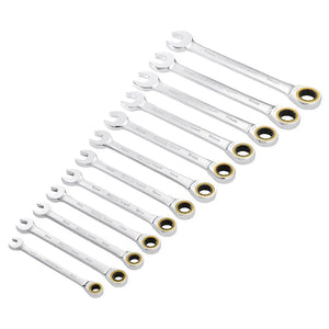 Draper Expert Hi-Torq Metric Ratchet Combination Spanner Set (12 Piece)
