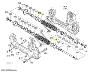 04611-00650 Kubota CIR-CLIP, Internal - High-Quality OEM Replacement