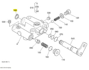04612-00140 Kubota CIR-CLIP - OEM Replacement for PTO Valves, Clutch Shafts, and Brake Rods