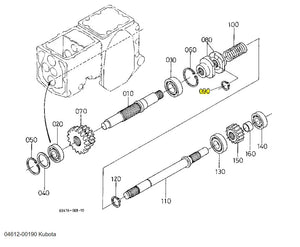 04612-00190 Kubota CIR-CLIP, External - OEM Replacement for Hydraulic Gear Pumps, Propeller Shafts, and PTO Shafts