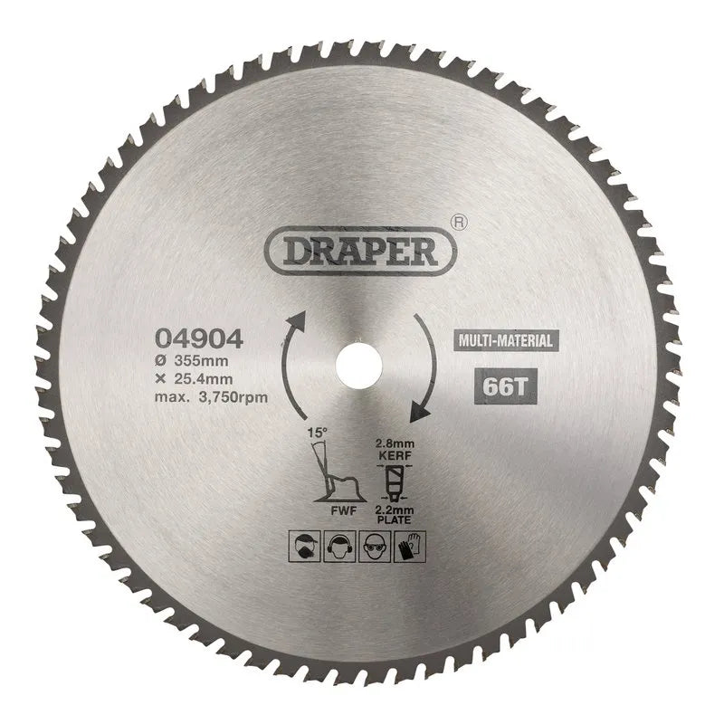Draper TCT Multi-Purpose Circular Saw Blade 355mm
