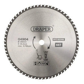 Draper TCT Multi-Purpose Circular Saw Blade 355mm