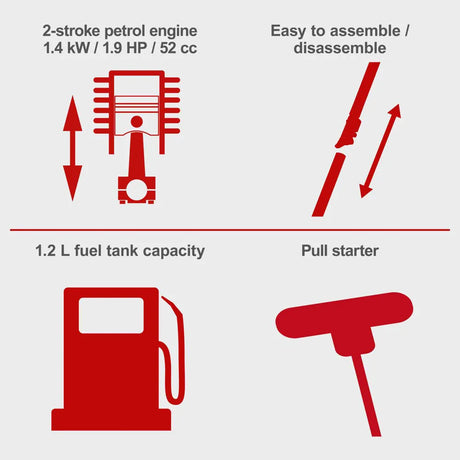Scheppach PMT520 Petrol Garden Multi Tool