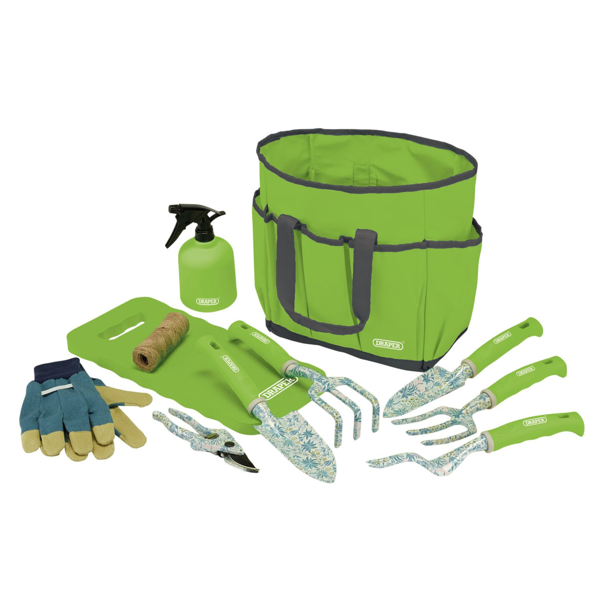 Draper Garden Tool Set With Floral Pattern 08999 (11 Piece)