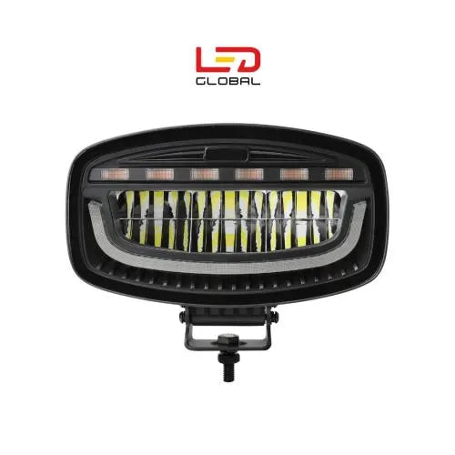 LED Global 10 Inch LED Driving Light with Dual Colour Position & Amber Strobe - LG934