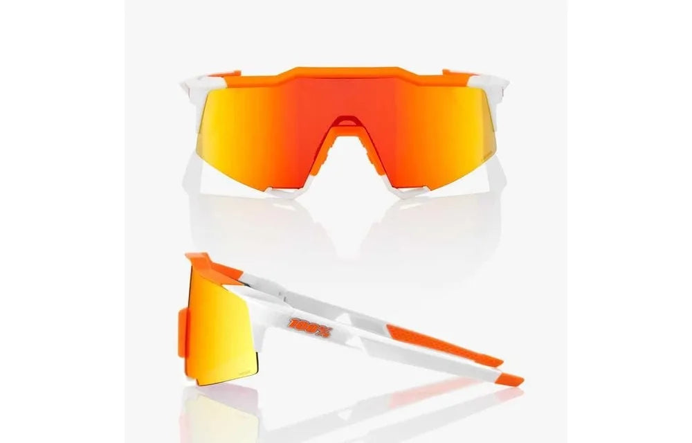 100% Speedcraft SL Performance Sunglasses White & Orange
