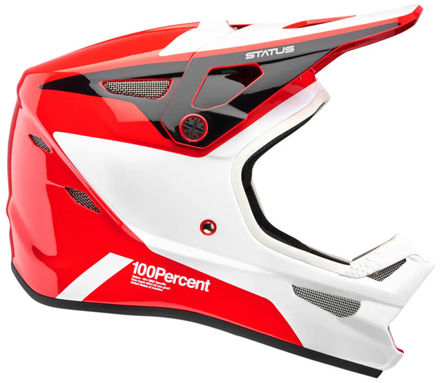 100% Status Full Face Helmet - Hellfire Red